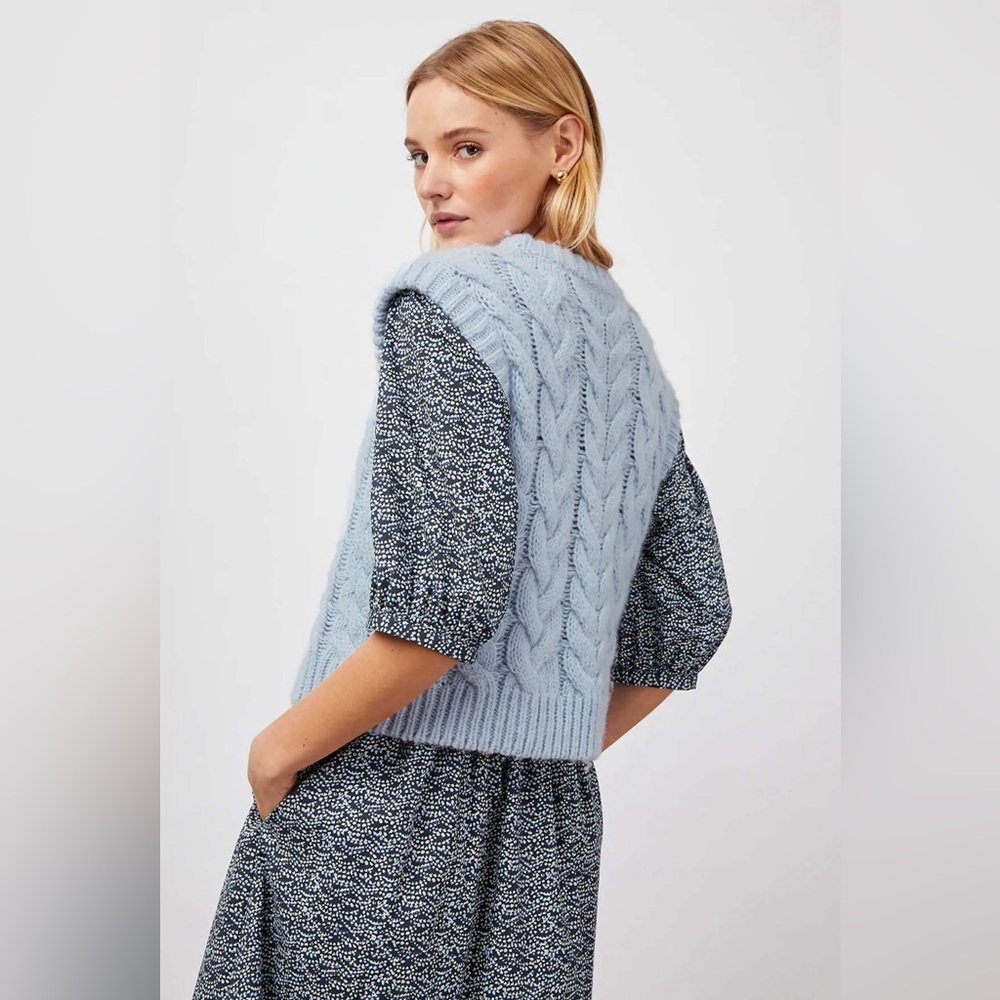 Rails Alexis Sweater Vest in Sky Blue